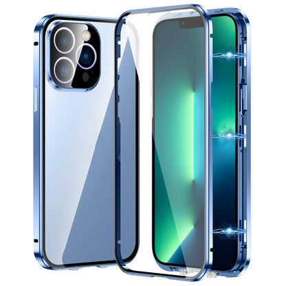 Magnetic Double-buckle HD Tempered Glass Phone Case, For iPhone 15 Plus, For iPhone 15, For iPhone 13 Pro Max, For iPhone 13 Pro