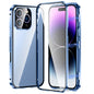 Magnetic Double-buckle HD Tempered Glass Phone Case, For iPhone 17e / 16e, For iPhone 17, For iPhone 16 Pro Max, For iPhone 16 Pro