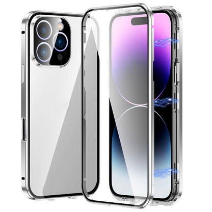 Magnetic Double-buckle HD Tempered Glass Phone Case, For iPhone 17e / 16e, For iPhone 17, For iPhone 16 Pro Max, For iPhone 16 Pro