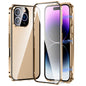 Magnetic Double-buckle HD Tempered Glass Phone Case, For iPhone 17e / 16e, For iPhone 17, For iPhone 16 Pro Max, For iPhone 16 Pro