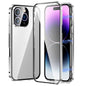 Magnetic Double-buckle HD Tempered Glass Phone Case, For iPhone 17e / 16e, For iPhone 17, For iPhone 16 Pro Max, For iPhone 16 Pro