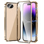 Magnetic Double-buckle HD Tempered Glass Phone Case, For iPhone 17e / 16e, For iPhone 17, For iPhone 16 Pro Max, For iPhone 16 Pro