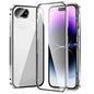 Magnetic Double-buckle HD Tempered Glass Phone Case, For iPhone 17e / 16e, For iPhone 17, For iPhone 16 Pro Max, For iPhone 16 Pro