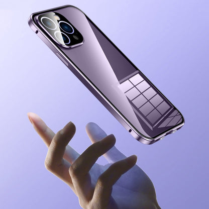 Magnetic Double-buckle HD Tempered Glass Phone Case, For iPhone 13, For iPhone 12, For iPhone 12 Pro Max, For iPhone 12 Pro