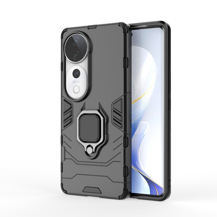 Shockproof PC + TPU Holder Phone Case