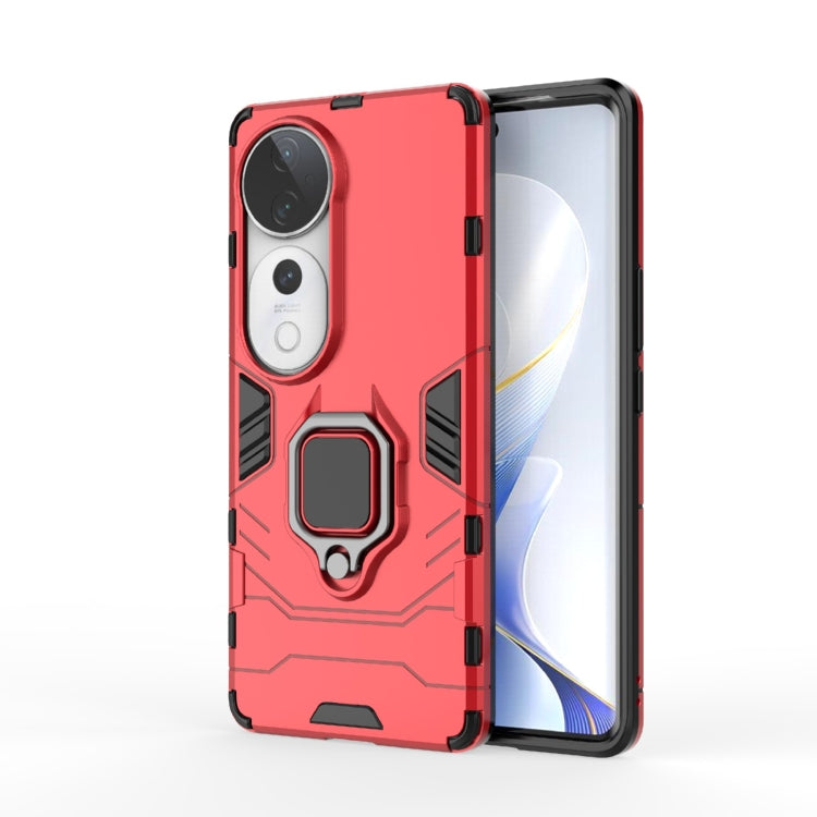 Shockproof PC + TPU Holder Phone Case