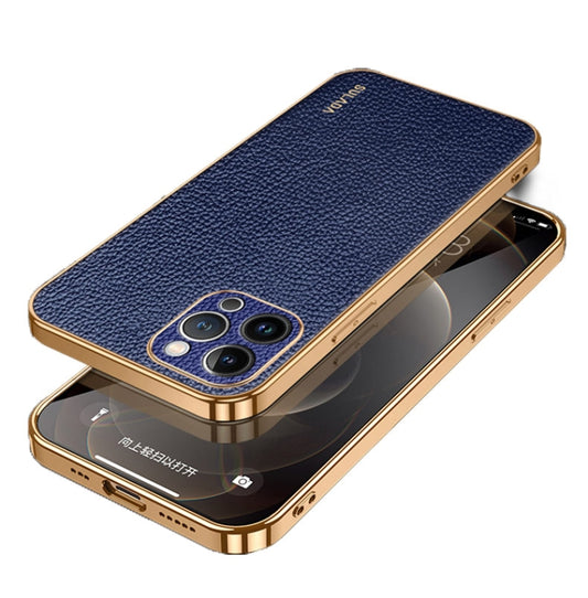 SULADA TPU + Litchi Texture Leather Phone Case