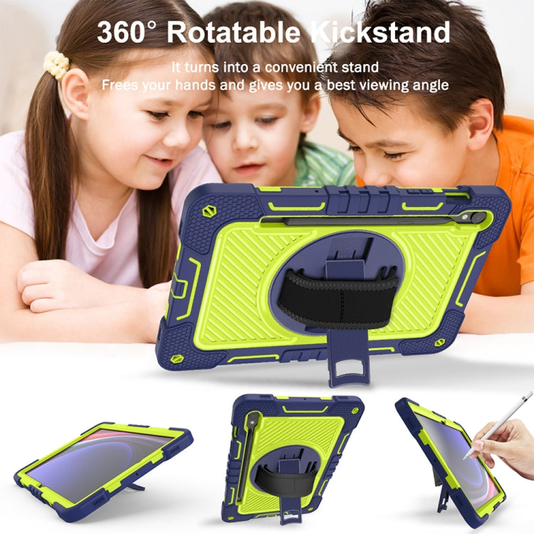 360 Degree Rotation PC Contrast Silicone Tablet Case