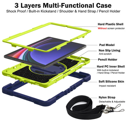 360 Degree Rotation PC Contrast Silicone Tablet Case