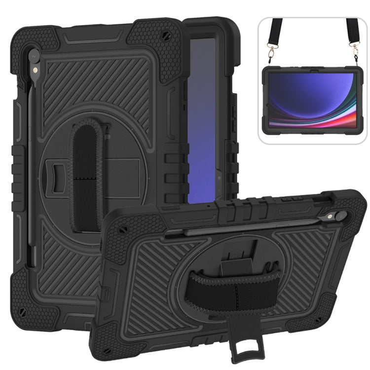 360 Degree Rotation PC Contrast Silicone Tablet Case