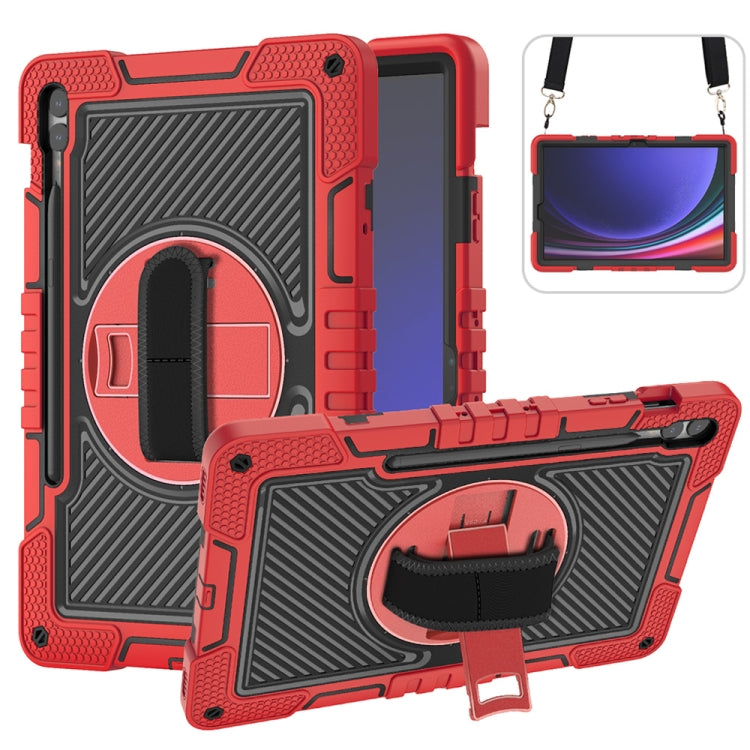 360 Degree Rotation PC Contrast Silicone Tablet Case