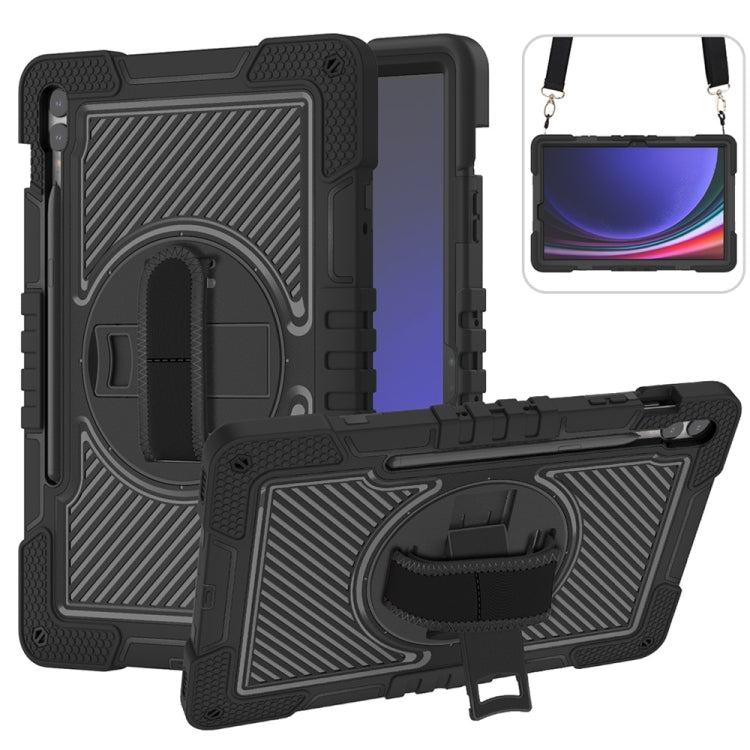 360 Degree Rotation PC Contrast Silicone Tablet Case