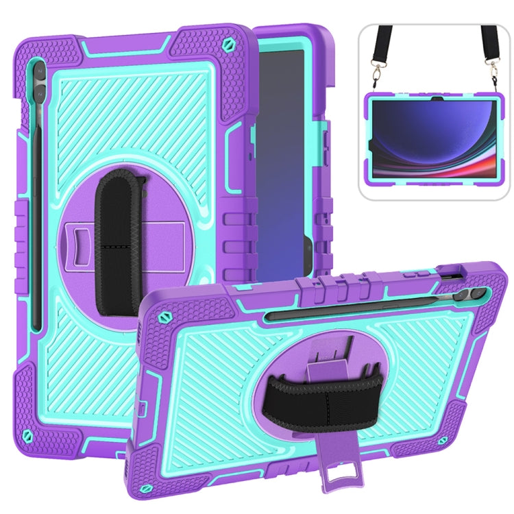 360 Degree Rotation PC Contrast Silicone Tablet Case