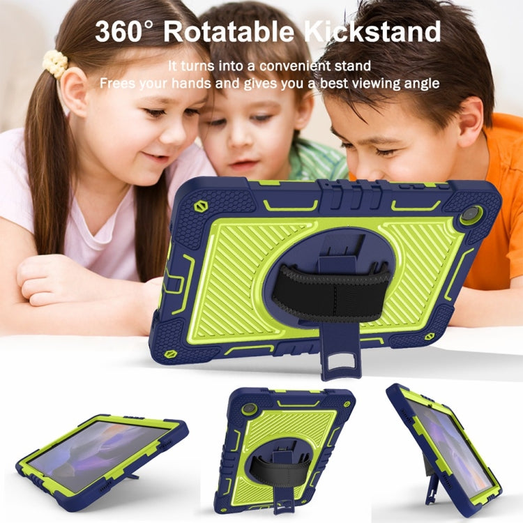 360 Degree Rotation PC Contrast Silicone Tablet Case