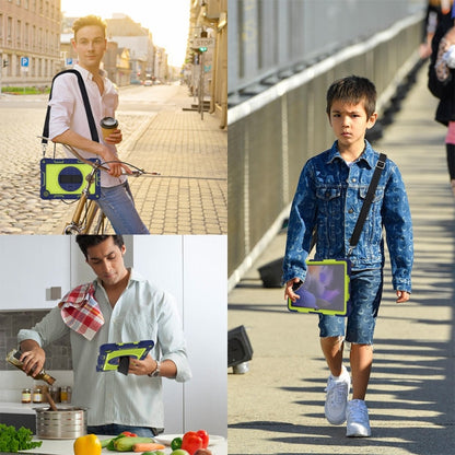 360 Degree Rotation PC Contrast Silicone Tablet Case