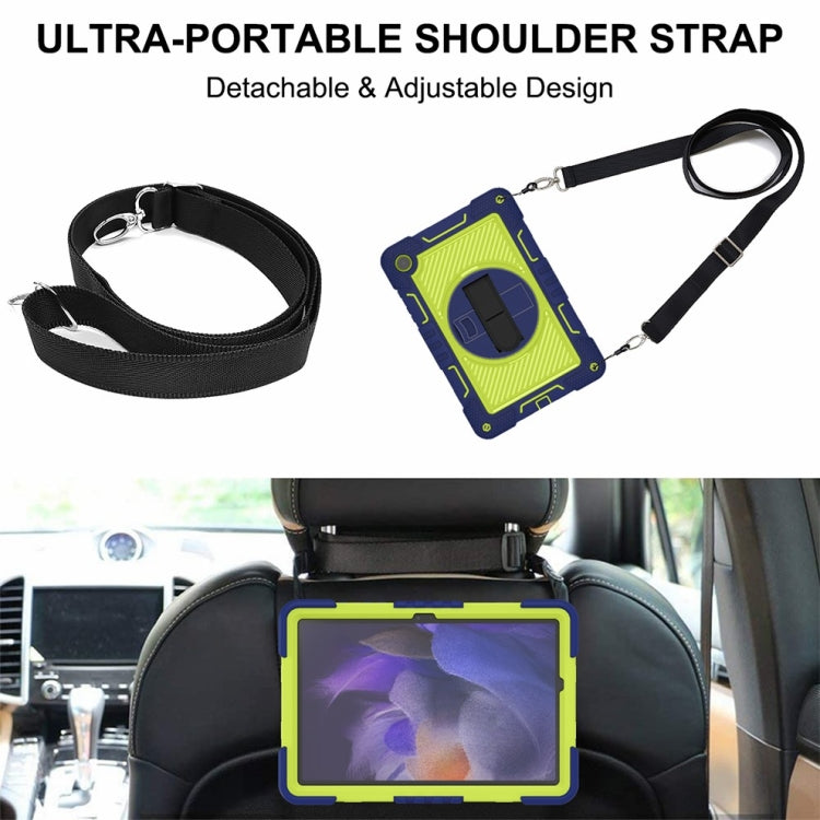 360 Degree Rotation PC Contrast Silicone Tablet Case