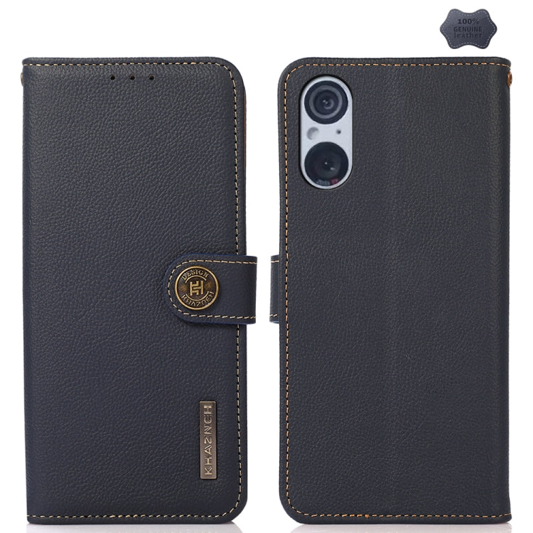 KHAZNEH Custer Genuine Leather RFID Phone Case