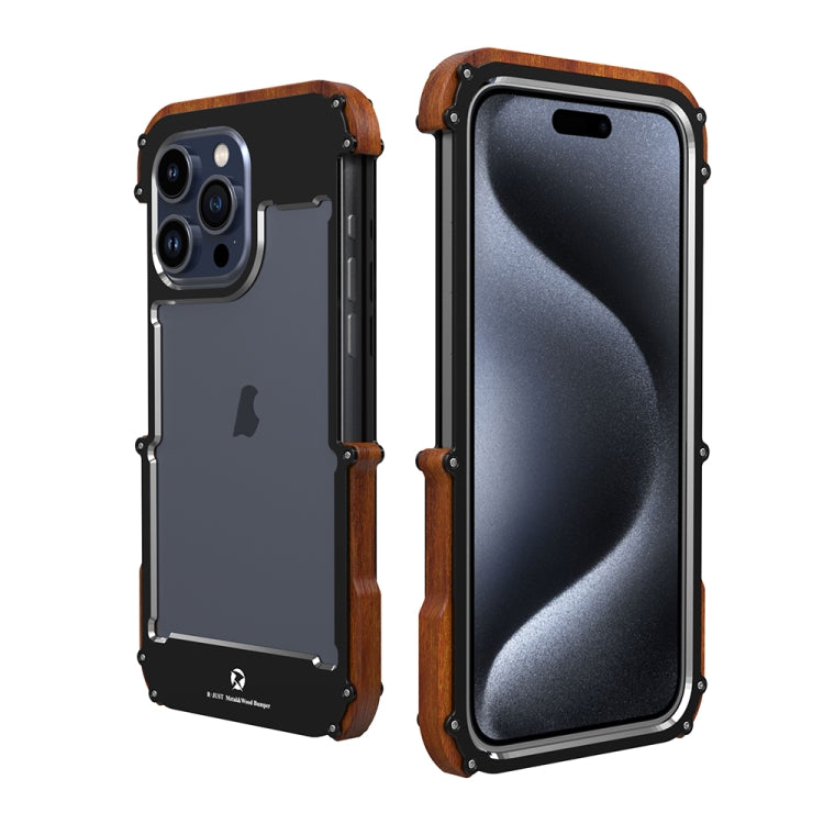 R-JUST Ironwood Generation Metal + Wood Phone Case