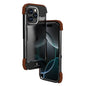 R-JUST Ironwood Generation Metal Hybrid Wood Phone Case, For iPhone 16 Pro Max, For iPhone 16 Pro, For iPhone 16 Plus, For iPhone 16, For iPhone 15 Pro Max, For iPhone 15 Pro, For iPhone 15 Plus, For iPhone 15