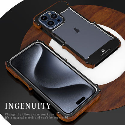 R-JUST Ironwood Generation Metal + Wood Phone Case