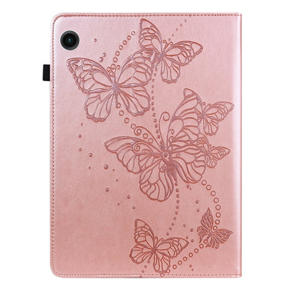 Embossed Butterfly Pattern Horizontal Flip Leather Tablet Case