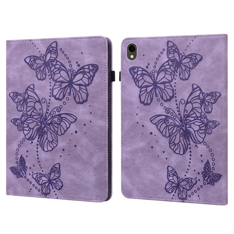 Embossed Butterfly Pattern Horizontal Flip Leather Tablet Case