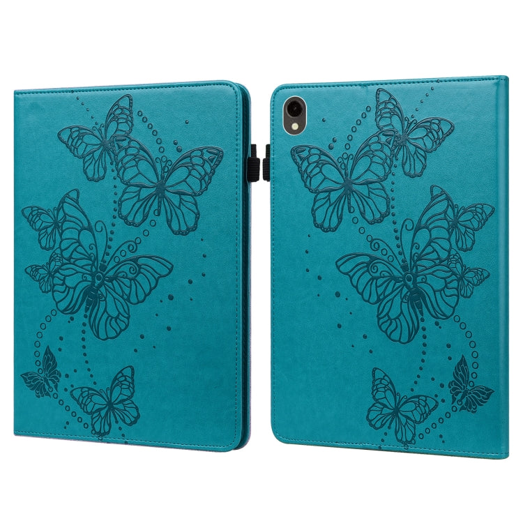 Embossed Butterfly Pattern Horizontal Flip Leather Tablet Case