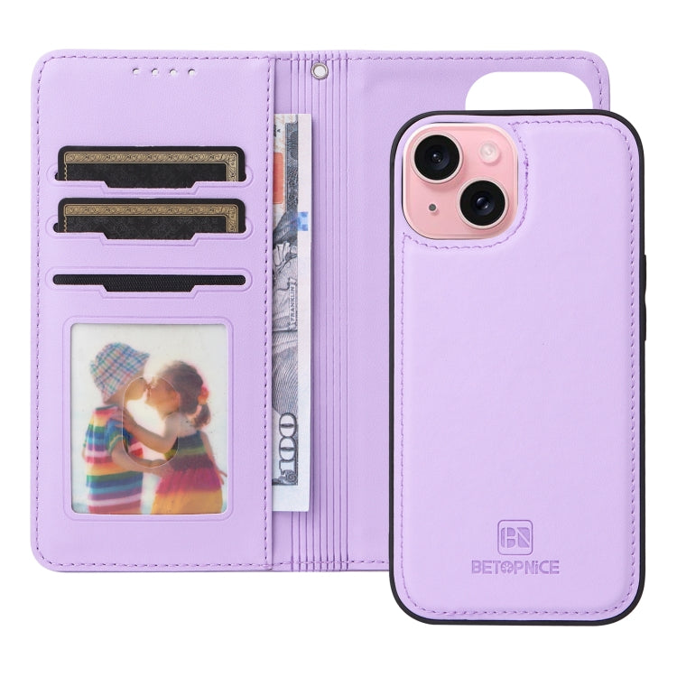 BETOPNICE BN-005 2 in 1 Detachable Imitate Genuine Leather Phone Case, For iPhone 15, For iPhone 14 Plus, For iPhone 13 / 14, For iPhone 14 Pro