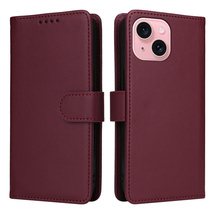 BETOPNICE BN-005 2 in 1 Detachable Imitate Genuine Leather Phone Case, For iPhone 15, For iPhone 14 Plus, For iPhone 13 / 14, For iPhone 14 Pro