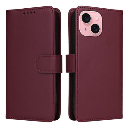 BETOPNICE BN-005 2 in 1 Detachable Imitate Genuine Leather Phone Case, For iPhone 15, For iPhone 14 Plus, For iPhone 13 / 14, For iPhone 14 Pro