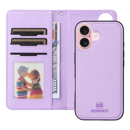 BETOPNICE BN-005 2 in 1 Detachable Imitate Genuine Leather Phone Case, For iPhone 16, For iPhone 15 Pro Max, For iPhone 15 Pro, For iPhone 15 Plus