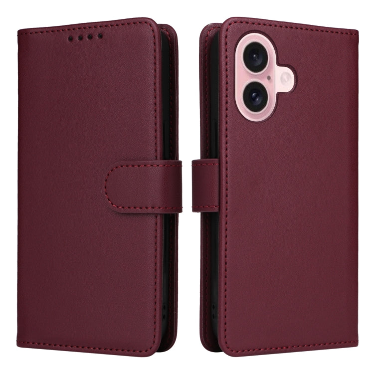 BETOPNICE BN-005 2 in 1 Detachable Imitate Genuine Leather Phone Case, For iPhone Air, For iPhone 16 Pro Max, For iPhone 16 Pro, For iPhone 16 Plus