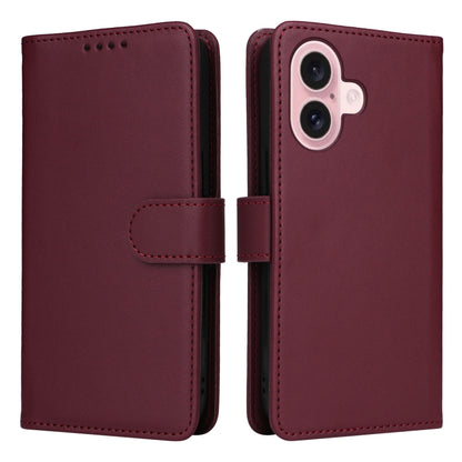 BETOPNICE BN-005 2 in 1 Detachable Imitate Genuine Leather Phone Case, For iPhone Air, For iPhone 16 Pro Max, For iPhone 16 Pro, For iPhone 16 Plus
