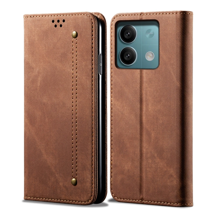 Denim Texture Casual Style Horizontal Flip Leather Case, For Xiaomi Redmi 13C / Poco C65, For Xiaomi Redmi Note 13, For Xiaomi Redmi Note 13 Pro, For Xiaomi Redmi K60 Ultra / 13T, For Xiaomi Redmi K70/K70 Pro