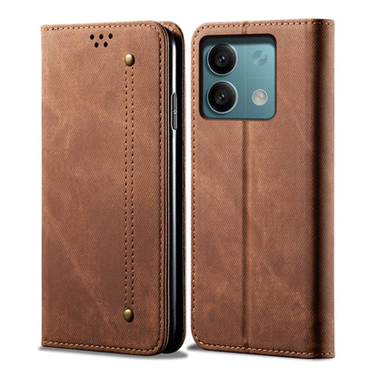Denim Texture Casual Style Horizontal Flip Leather Case, For Xiaomi Redmi 13C / Poco C65, For Xiaomi Redmi Note 13, For Xiaomi Redmi Note 13 Pro, For Xiaomi Redmi K60 Ultra / 13T, For Xiaomi Redmi K70/K70 Pro