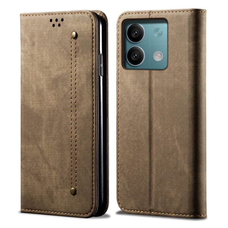 Denim Texture Casual Style Horizontal Flip Leather Case, For Xiaomi Redmi 13C / Poco C65, For Xiaomi Redmi Note 13, For Xiaomi Redmi Note 13 Pro, For Xiaomi Redmi K60 Ultra / 13T, For Xiaomi Redmi K70/K70 Pro