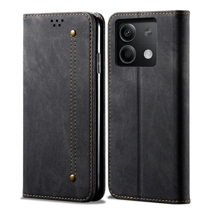 Denim Texture Casual Style Horizontal Flip Leather Case, For Xiaomi Redmi 13 4G Global, For Xiaomi Redmi Turbo 3, For Xiaomi Redmi Note 13 4G Global, For Xiaomi Redmi 13C 5G Global, For Xiaomi Redmi K70E, For Xiaomi Redmi Note 13R Pro