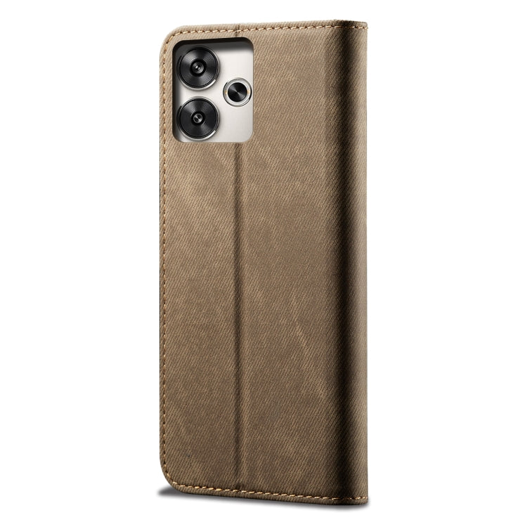 Denim Texture Casual Style Horizontal Flip Leather Case, For Xiaomi Redmi 13 4G Global, For Xiaomi Redmi Turbo 3, For Xiaomi Redmi Note 13 4G Global, For Xiaomi Redmi 13C 5G Global, For Xiaomi Redmi K70E, For Xiaomi Redmi Note 13R Pro