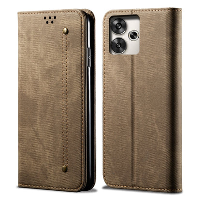 Denim Texture Casual Style Horizontal Flip Leather Case, For Xiaomi Redmi 13 4G Global, For Xiaomi Redmi Turbo 3, For Xiaomi Redmi Note 13 4G Global, For Xiaomi Redmi 13C 5G Global, For Xiaomi Redmi K70E, For Xiaomi Redmi Note 13R Pro