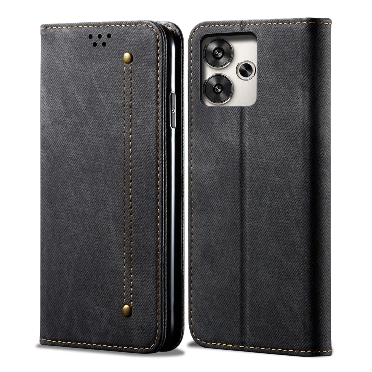 Denim Texture Casual Style Horizontal Flip Leather Case, For Xiaomi Redmi 13 4G Global, For Xiaomi Redmi Turbo 3, For Xiaomi Redmi Note 13 4G Global, For Xiaomi Redmi 13C 5G Global, For Xiaomi Redmi K70E, For Xiaomi Redmi Note 13R Pro