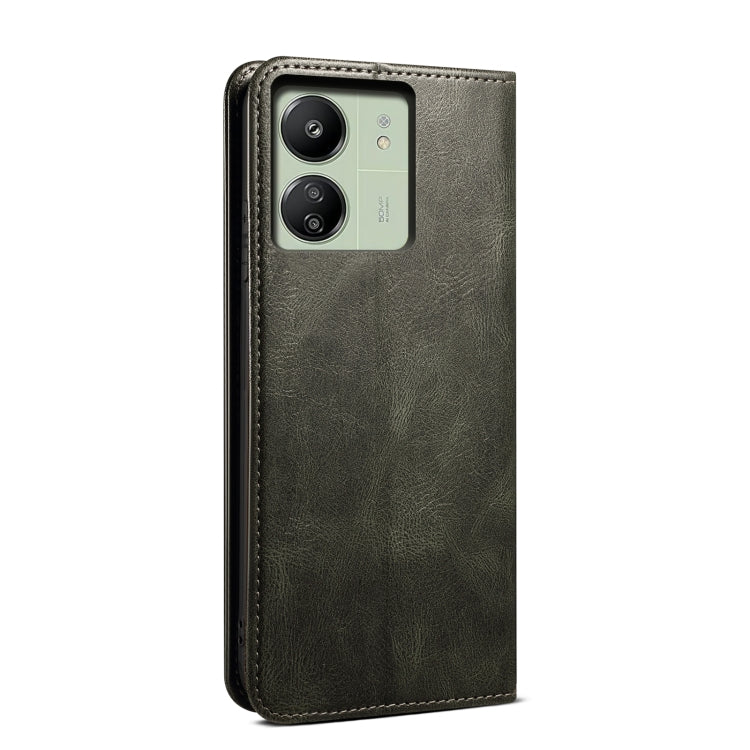 Oil Wax Crazy Horse Texture Leather Phone Case
