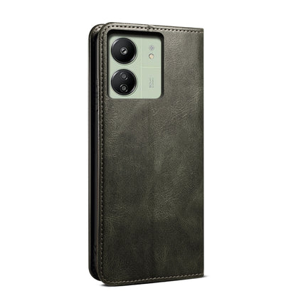 Oil Wax Crazy Horse Texture Leather Phone Case