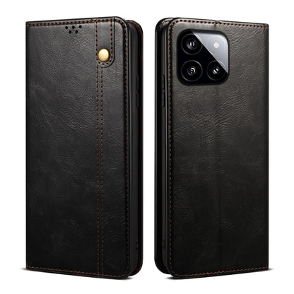 Oil Wax Crazy Horse Texture Leather Phone Case