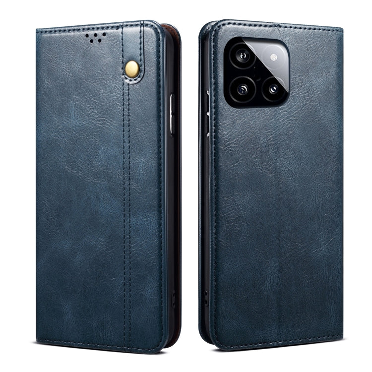 Oil Wax Crazy Horse Texture Leather Phone Case