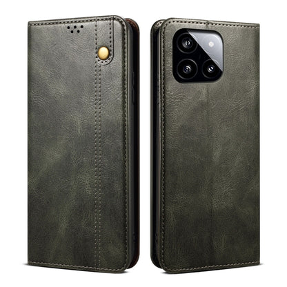 Oil Wax Crazy Horse Texture Leather Phone Case