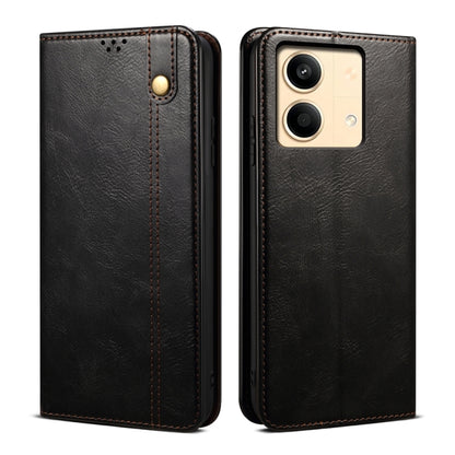 Oil Wax Crazy Horse Texture Leather Phone Case