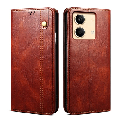 Oil Wax Crazy Horse Texture Leather Phone Case