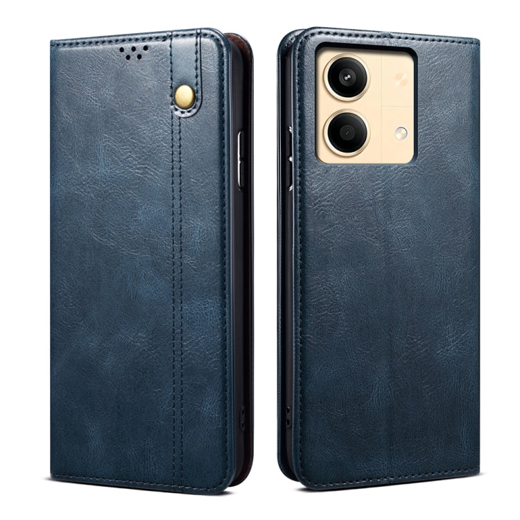 Oil Wax Crazy Horse Texture Leather Phone Case