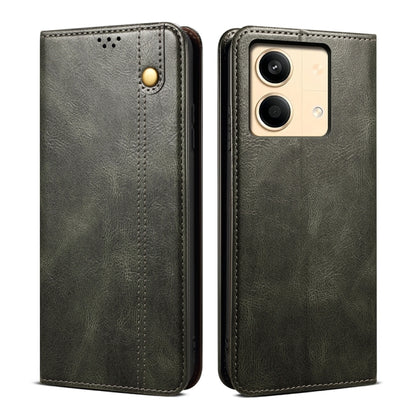 Oil Wax Crazy Horse Texture Leather Phone Case