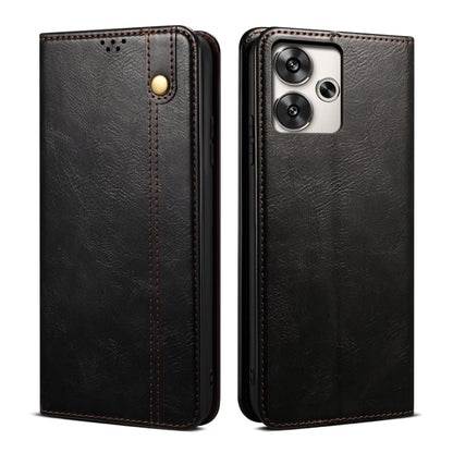 Oil Wax Crazy Horse Texture Leather Phone Case